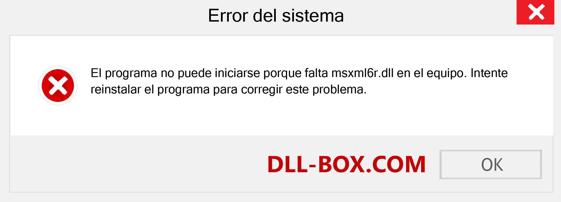 ¿Falta el archivo msxml6r.dll ?. Descargar para Windows 7, 8, 10 - Corregir msxml6r dll Missing Error en Windows, fotos, imágenes